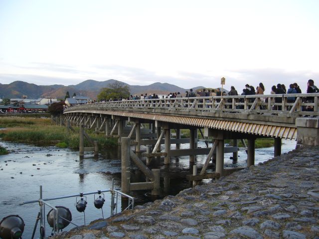 渡月橋+桂川