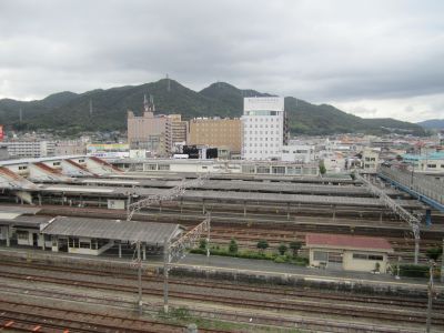 新山口駅からの景色
