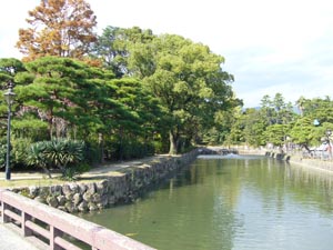 高知城付近のお堀