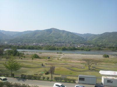 吉野川沿いの景色