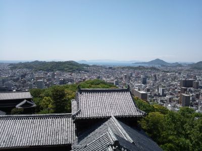 松山城からの景色